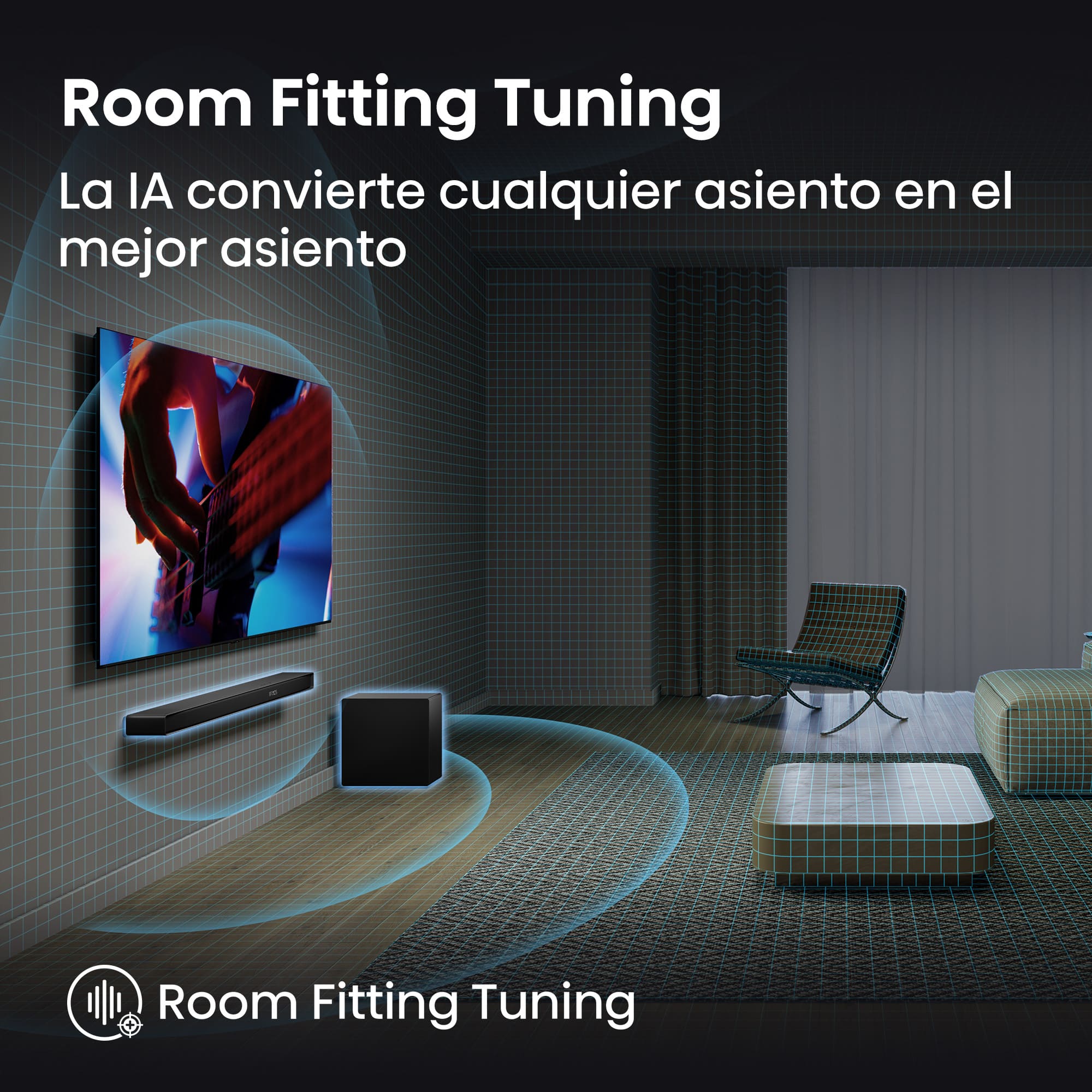 Hisense - Hisense AX3120Q Barra de sonido 3.1.2, 440W, Dolby Atmos & DTS:X