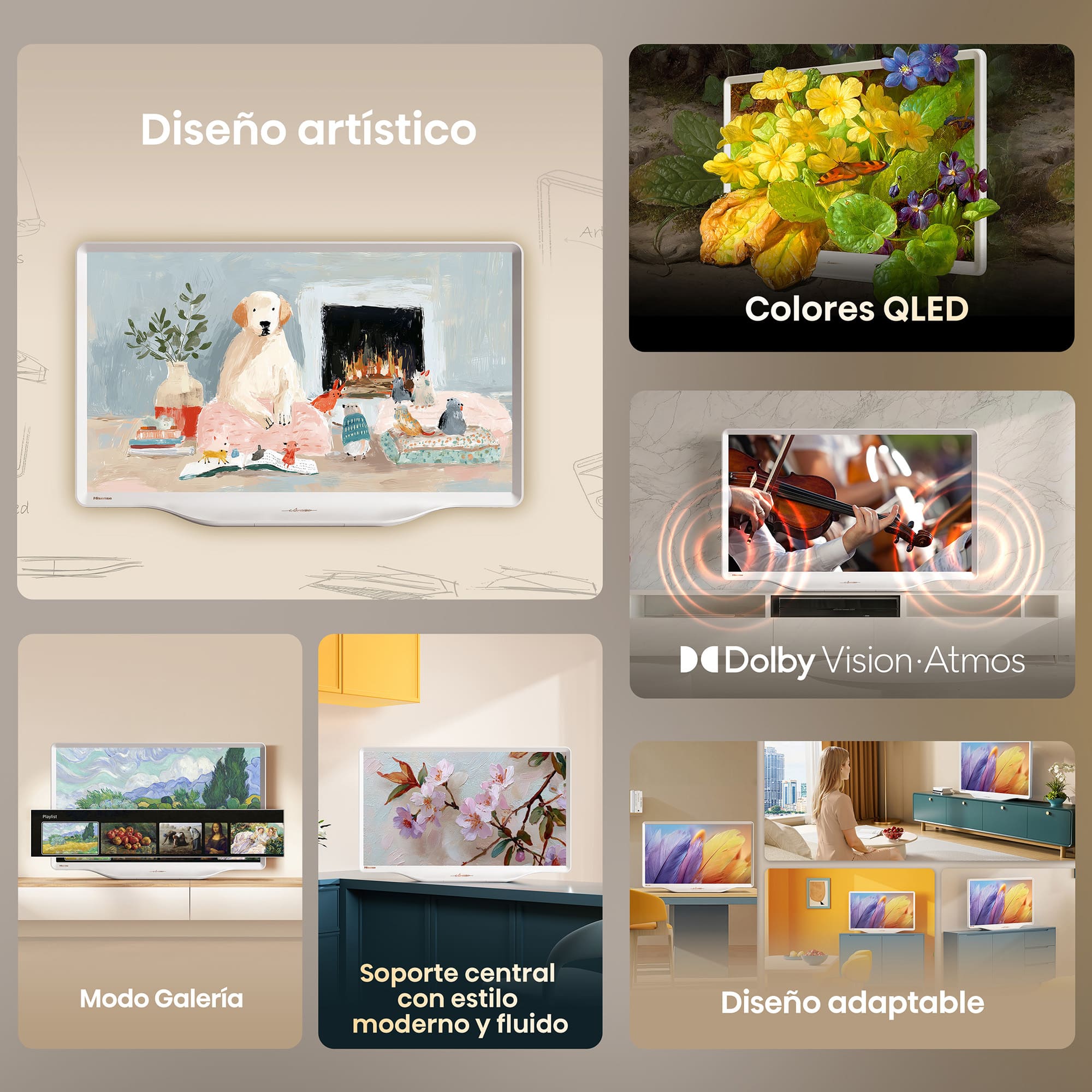 Hisense - Serie LifeStyle Deco TV 43S5Q