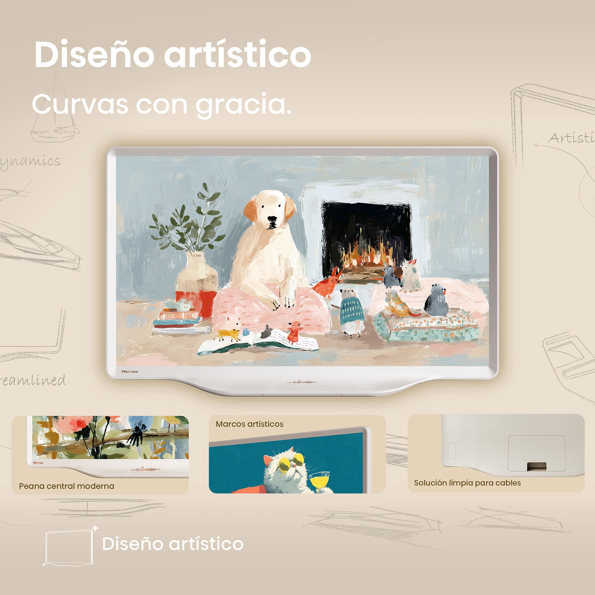 Hisense - Serie LifeStyle Deco TV 43S5Q