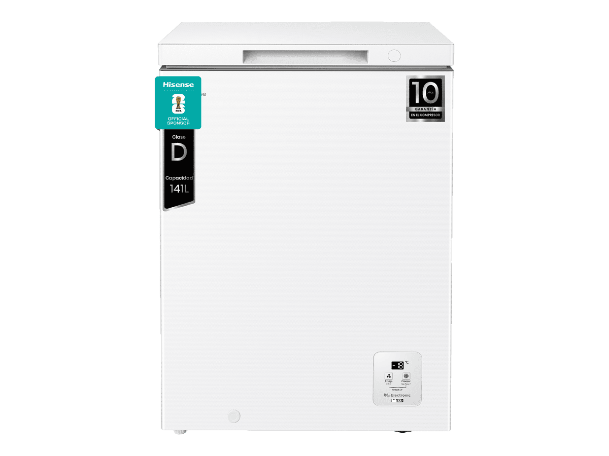 FT145N1AWDL - Arcón Congelador, Clase D, Capacidad 141L, Color Blanco