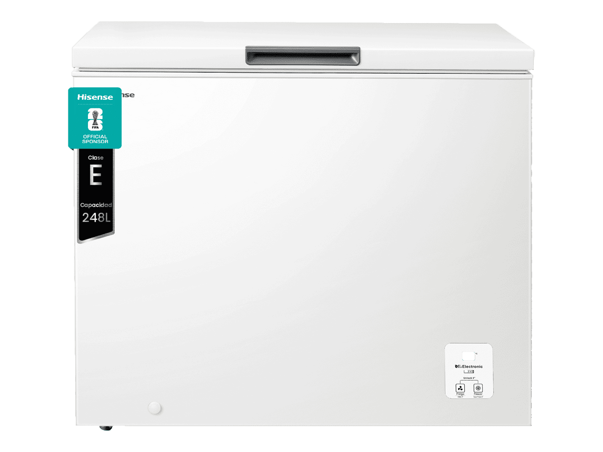 Hisense - FT321D4AWLE – Arcón Congelador, Clase E, 248L, Blanco, , 