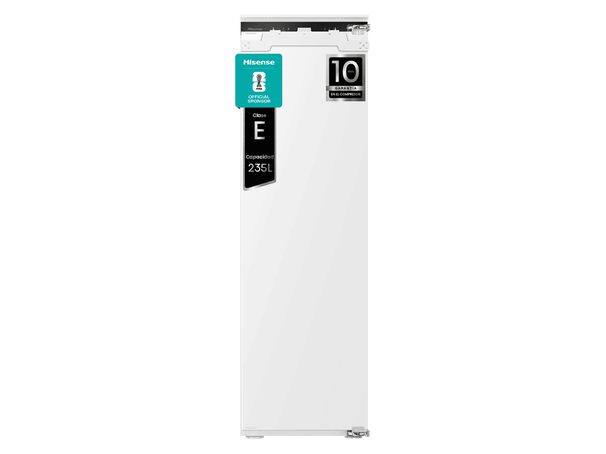 Hisense - FT3B213SAWE – Congelador 1 Puerta Integrable Puerta Fija, Clase E , 235L, Blanco, , 