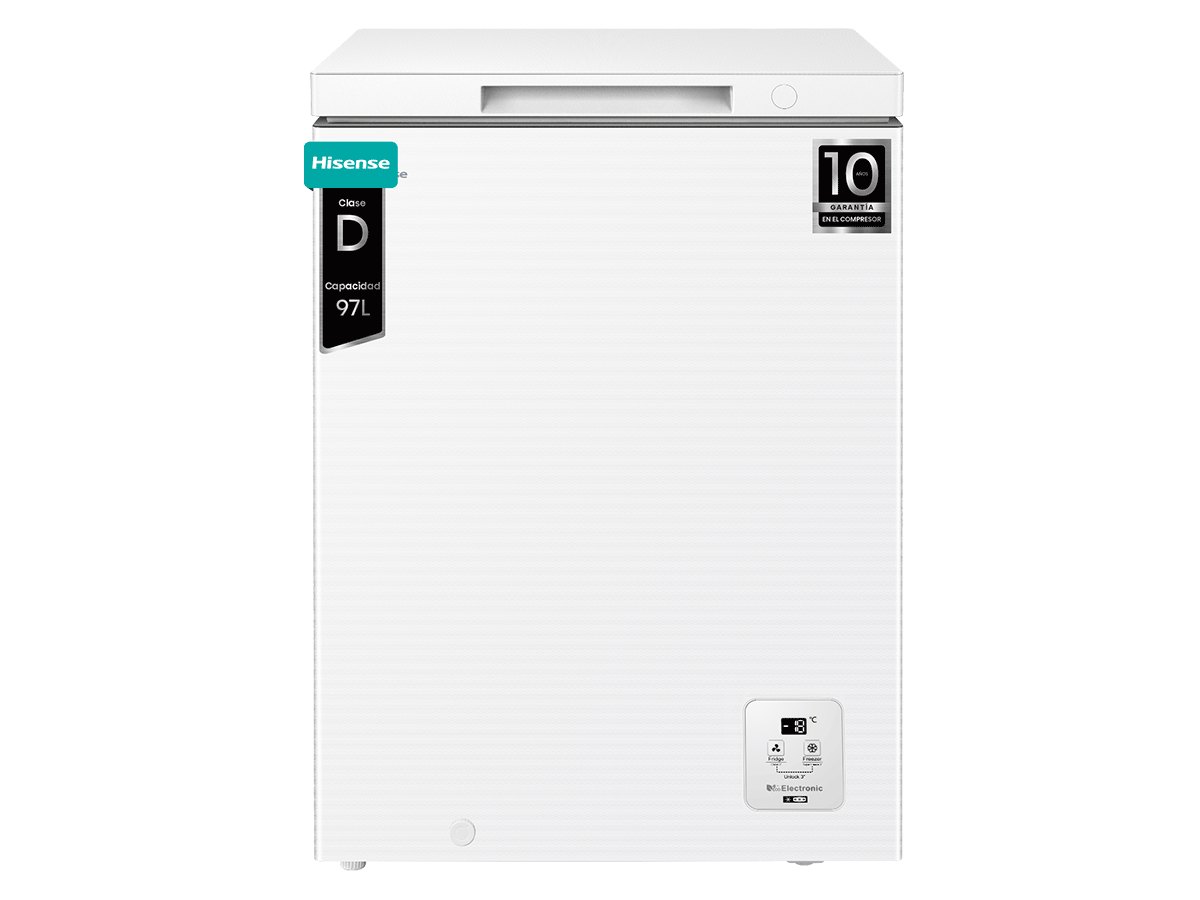 FT100N1AWDL - Arcón Congelador, Clase D, Capacidad 97L, Color Blanco