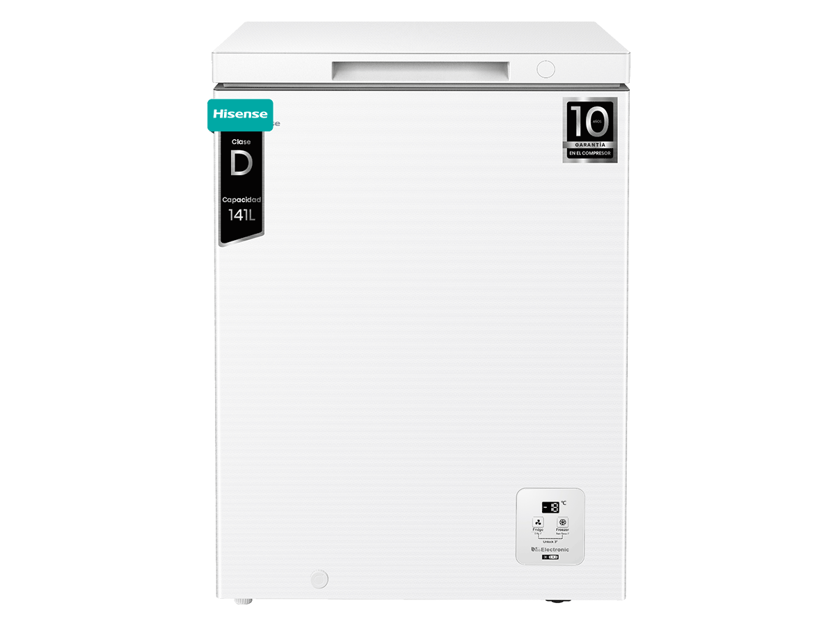 FT145N1AWDL - Arcón Congelador, Clase D, Capacidad 141L, Color Blanco