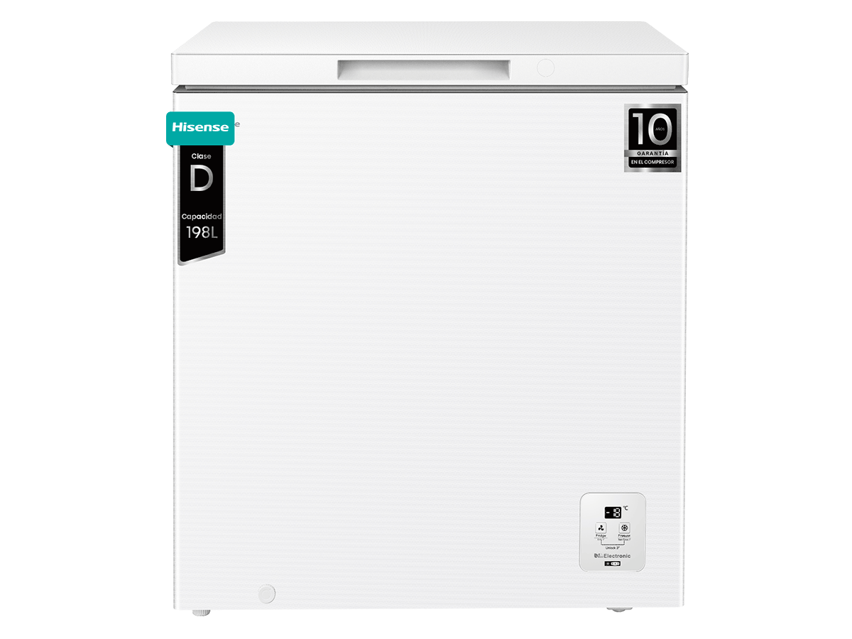 FT200N1AWDL - Arcón Congelador, Clase D, Capacidad 198L, Color Blanco