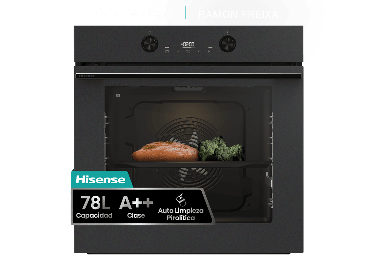 BI64223EPMB - Horno Pirolítico, Clase A++, Capacidad 78L, Color Negro Mate