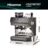 Cafeteras Hisense HSACM20LP Cafetera Espresso Automática 20 Bar con Molinillo y PID