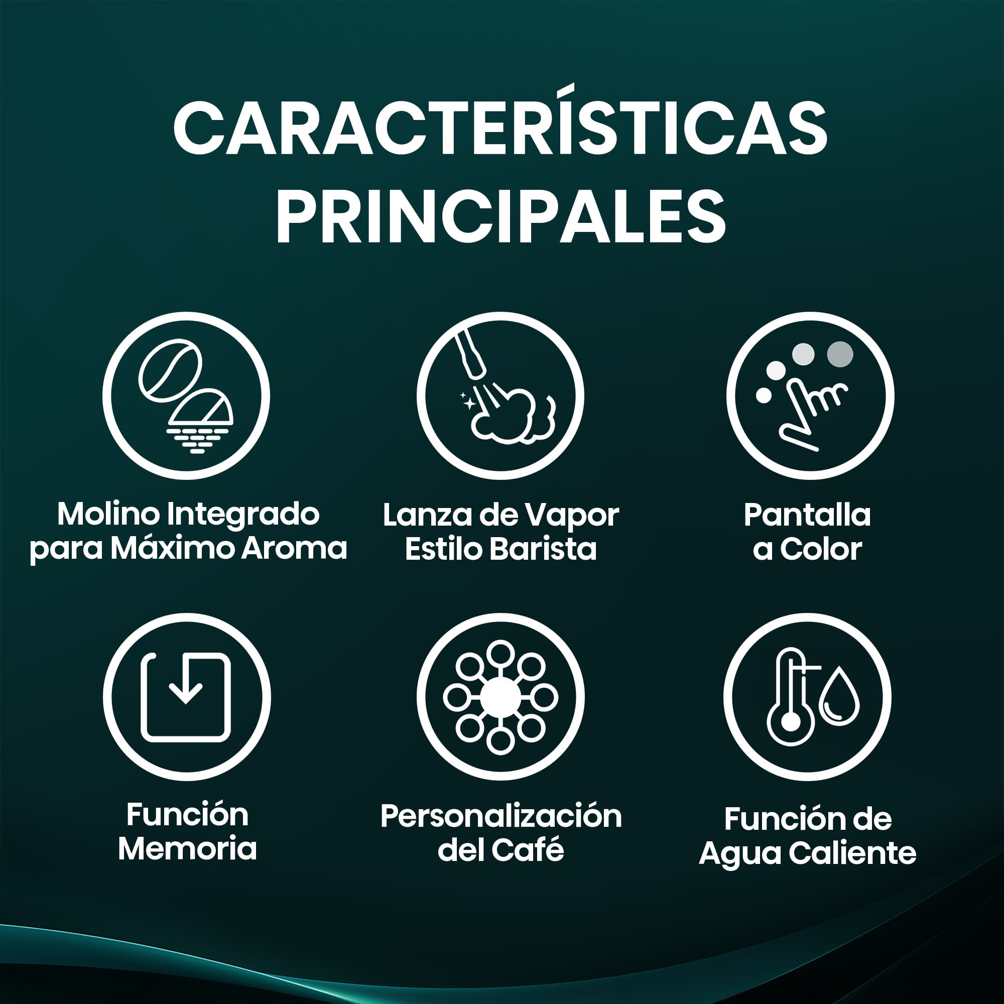 Hisense - Hisense HSACM20LP Cafetera Espresso Automática 20 Bar con Molinillo y PID