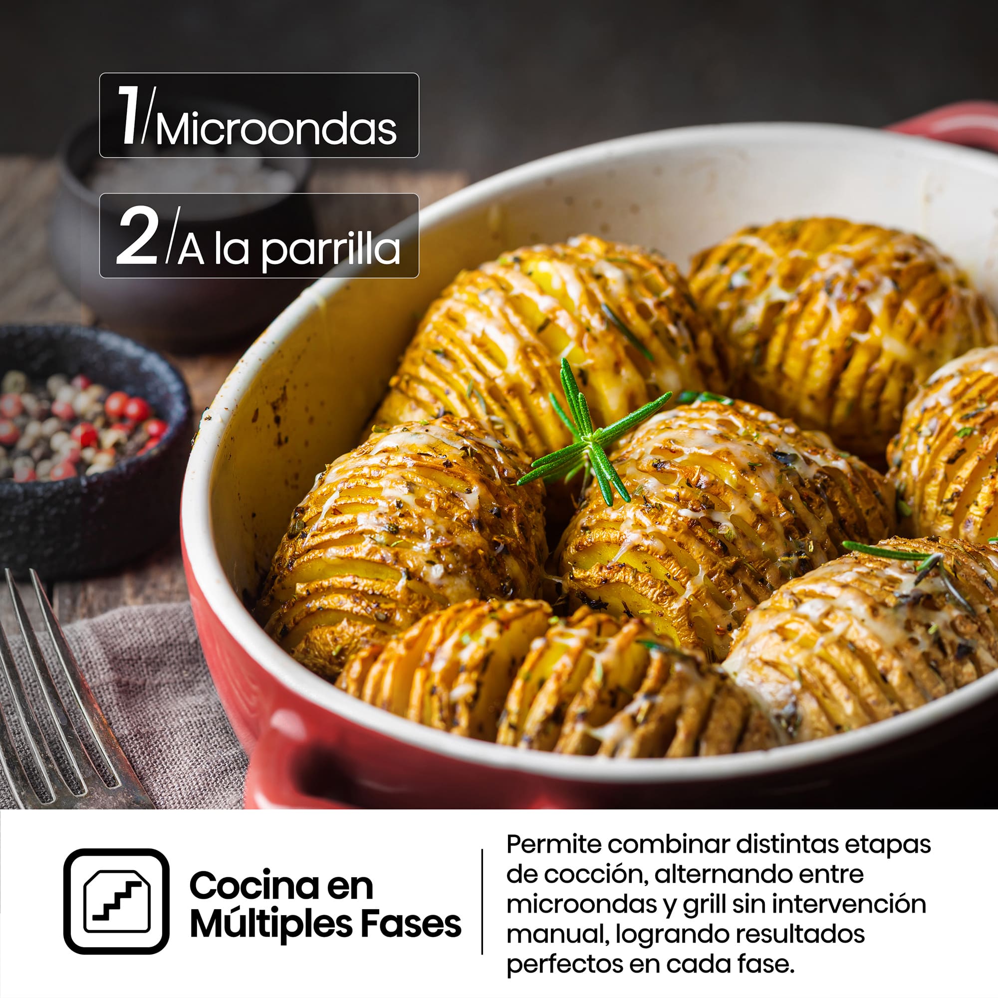 Hisense - BIM320G52MG – Microondas De Integración, Capacidad 20L, Color Negro Mate