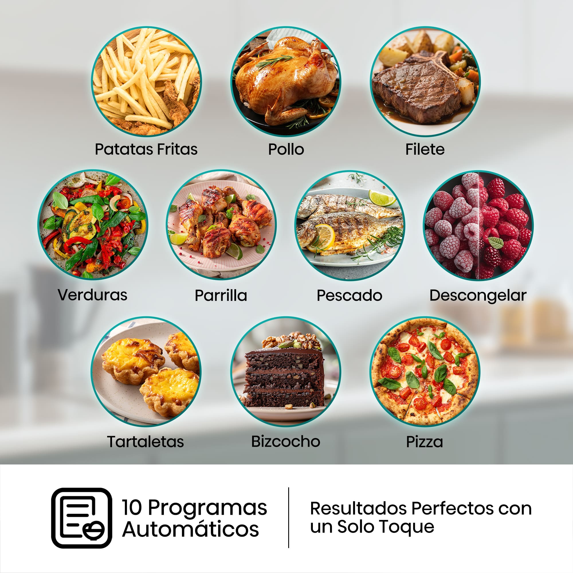 Hisense - Hisense HAF2100DCD Freidora de Aire 7,7 L