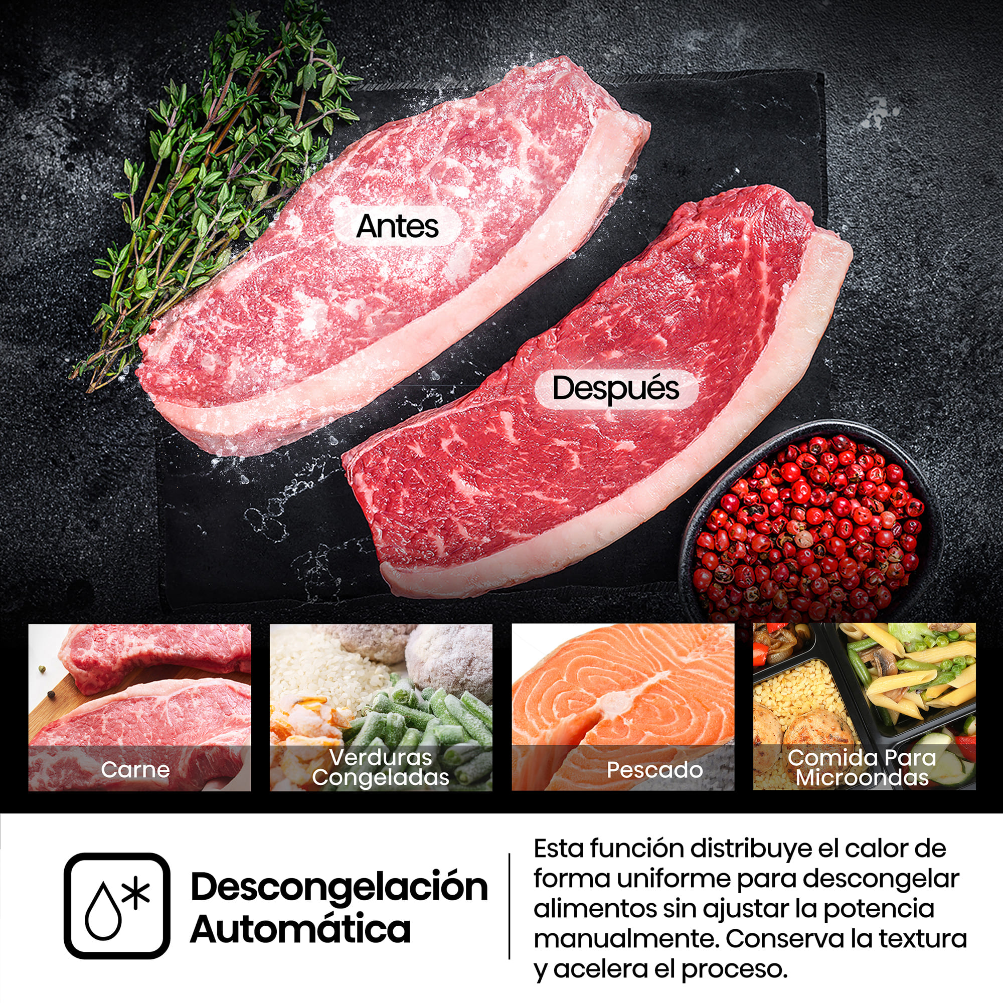 Hisense - BIM320G52MG – Microondas De Integración, Capacidad 20L, Color Negro Mate