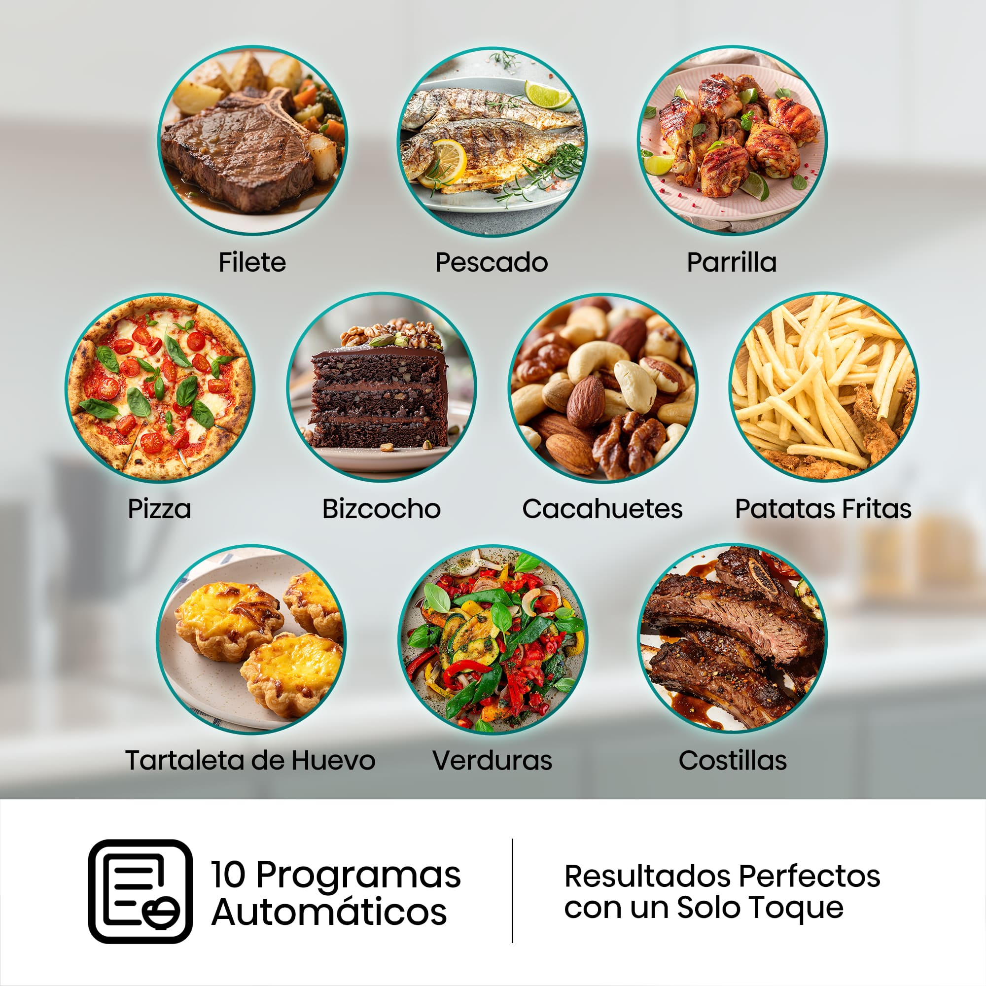 Hisense - Hisense HAF1350DR Freidora de Aire 6,7 L