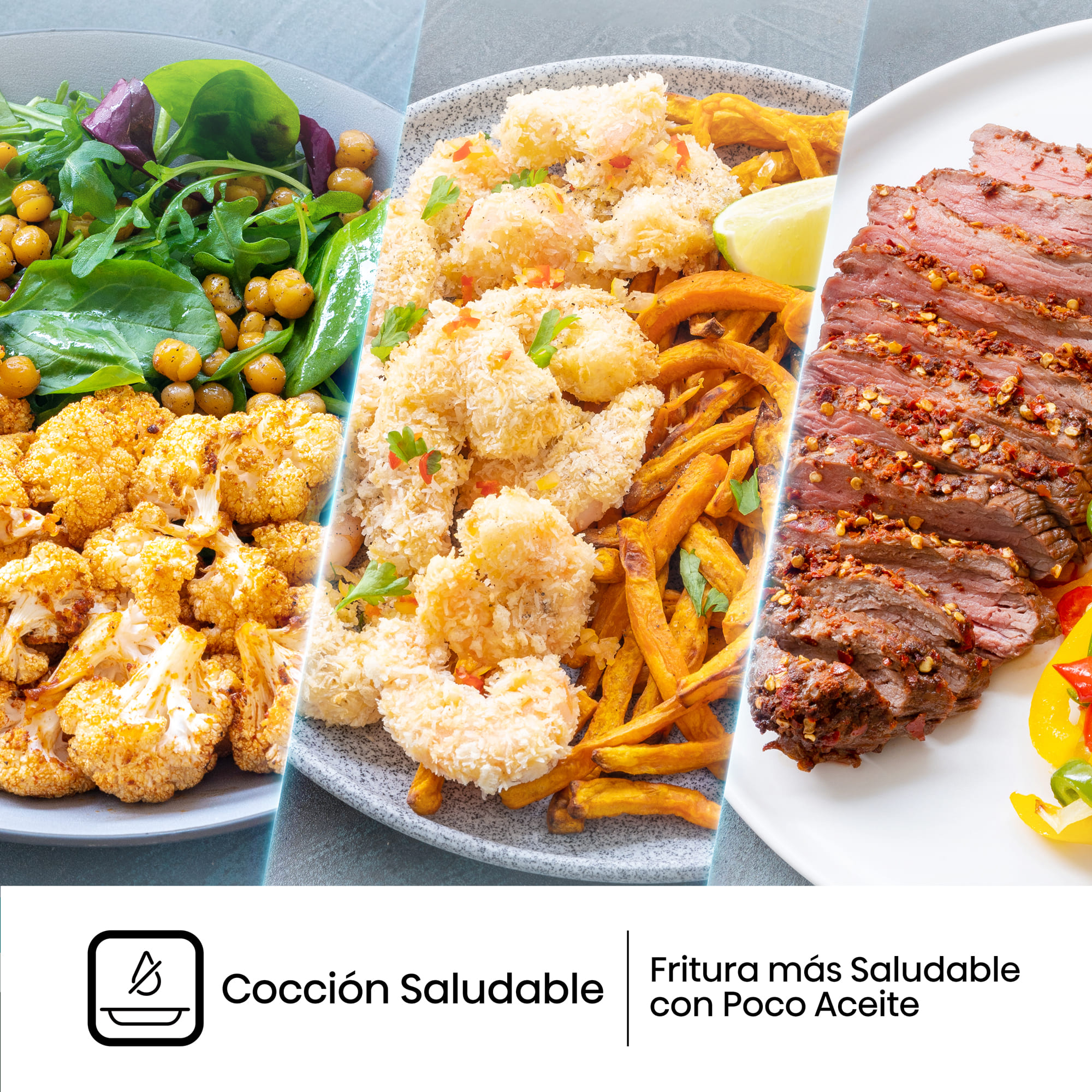 Hisense - Hisense HAF1350DR Freidora de Aire 6,7 L