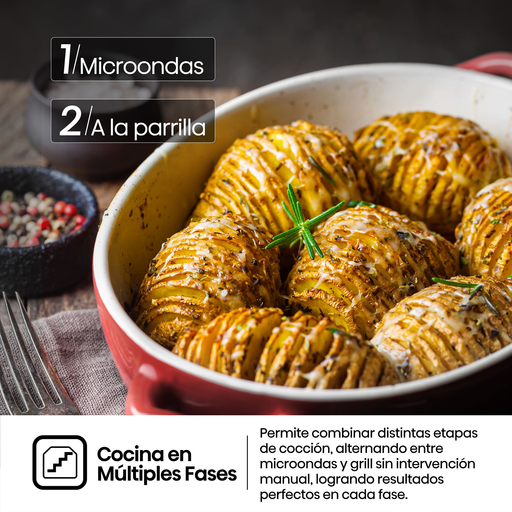 Hisense - BIM320G52WG – Microondas De Integración, Capacidad 20L, Color Cristal Blanco