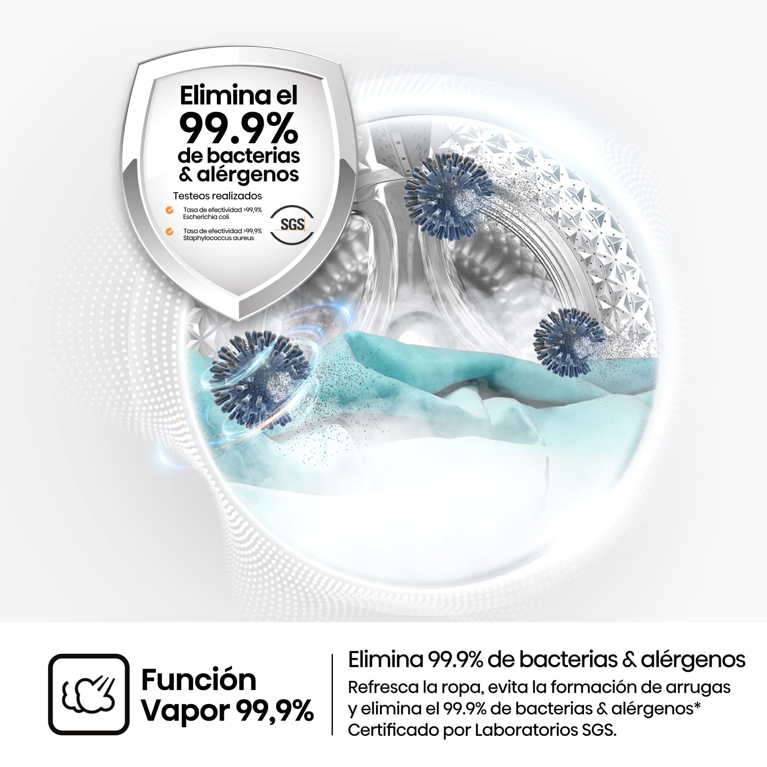 Hisense - WF1I1342BWM – Lavadora De Libre Instalación, Clase A, 13 Kg, 1400 rpm, Blanco