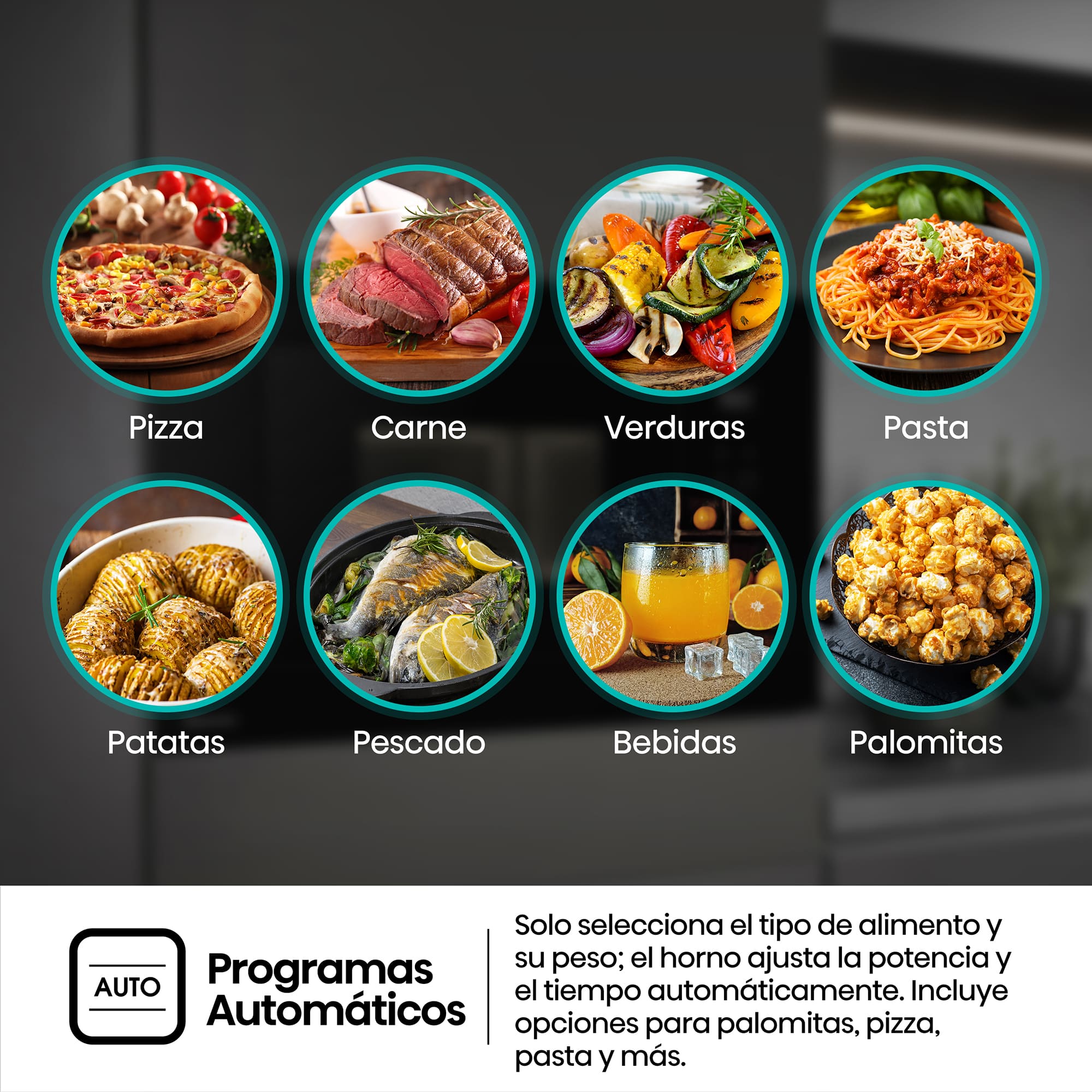 Hisense - BIM320G52BG – Microondas De Integración, Capacidad 20L, Color Cristal Negro