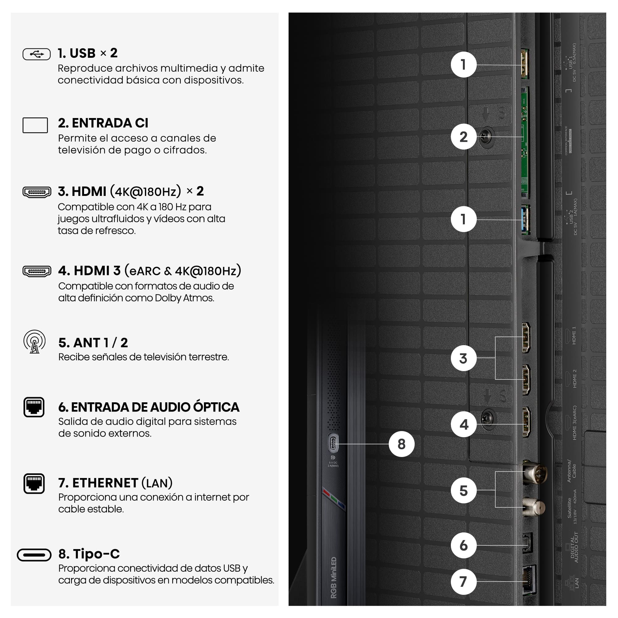 Hisense - Serie UR9 RGB MiniLED TV Hisense 75UR9S