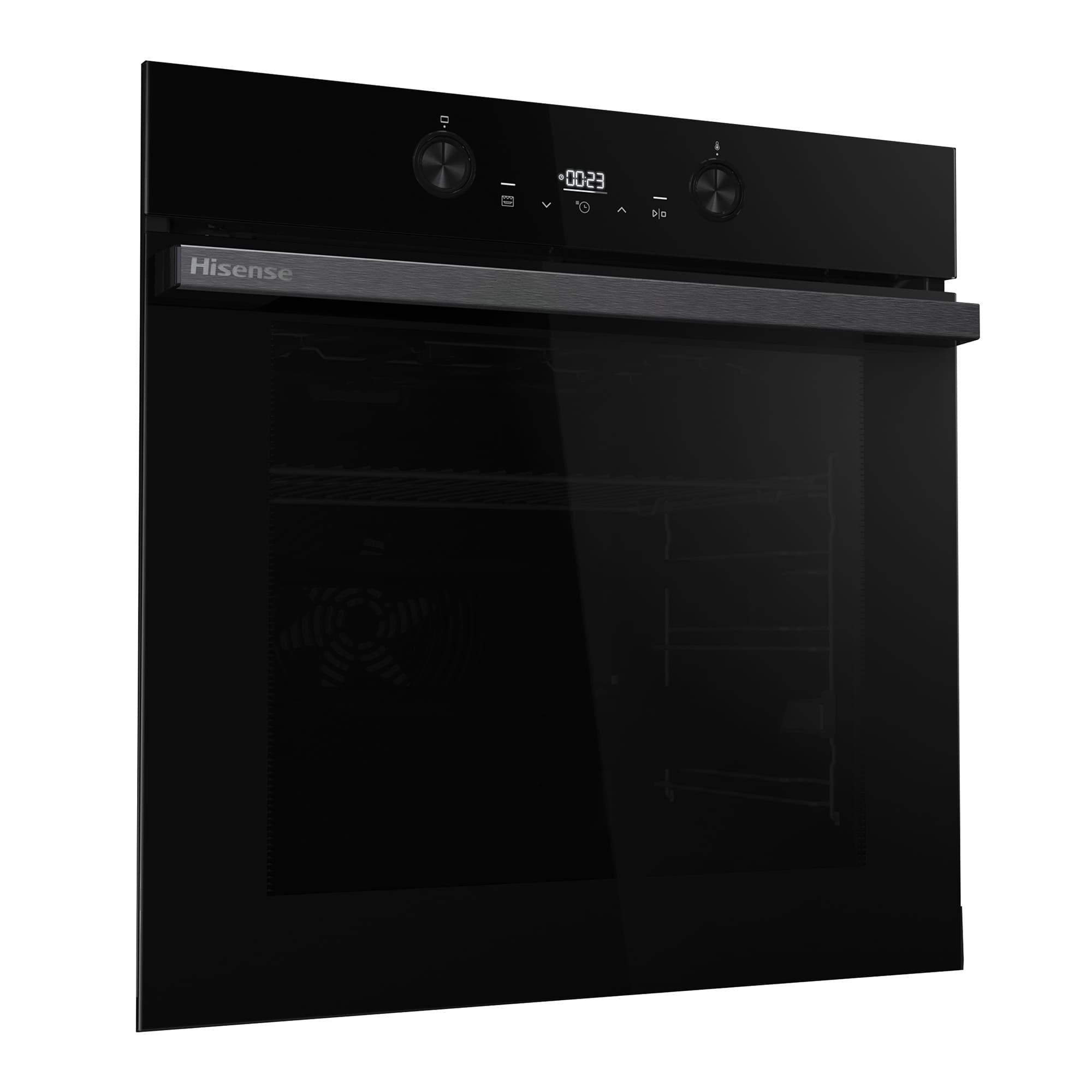 Hisense - BI64223EPBG – Horno Pirolítico, Clase A++, Capacidad 78L, Color Cristal Negro