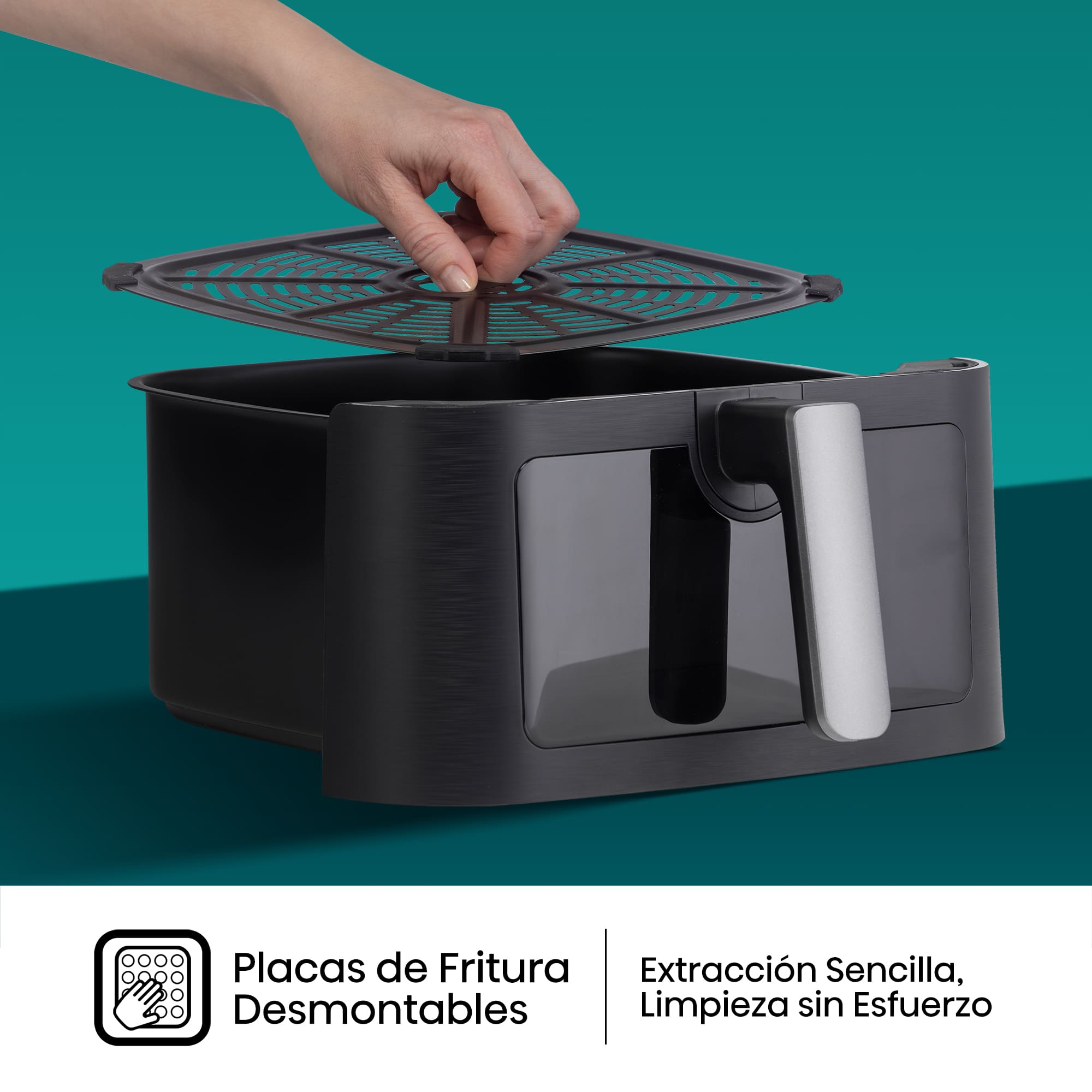 Hisense - Hisense HAF2100DCD Freidora de Aire 7,7 L