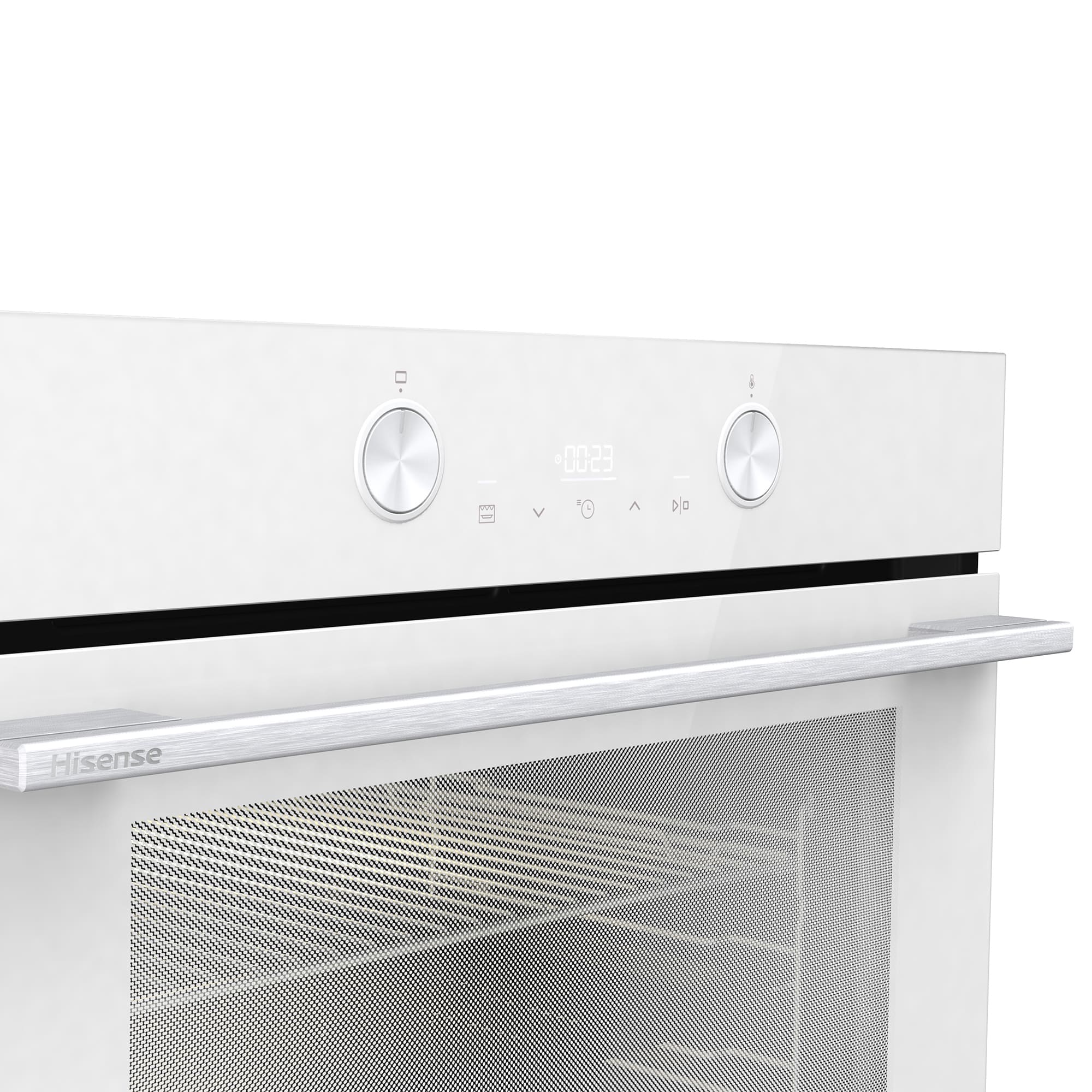 Hisense - BI64223EPWG – Horno Pirolítico, Clase A++, Capacidad 78L, Color Cristal Blanco
