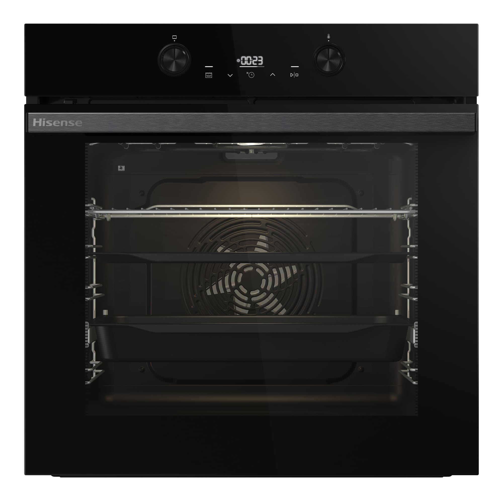 Hisense - BI64223EPBG – Horno Pirolítico, Clase A++, Capacidad 78L, Color Cristal Negro