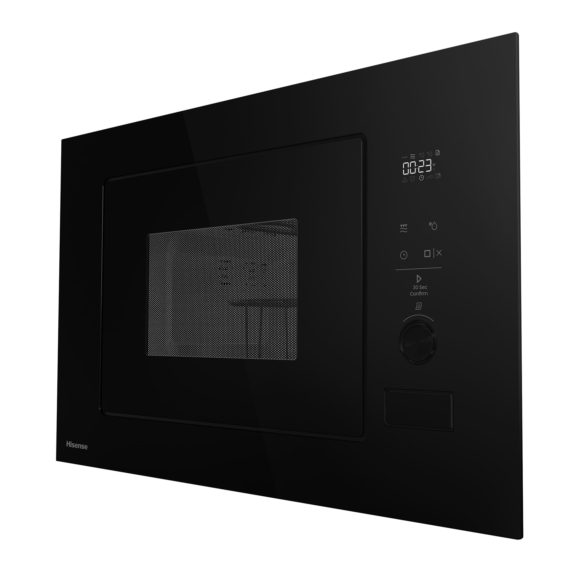 Hisense - BIM320G52BG – Microondas De Integración, Capacidad 20L, Color Cristal Negro