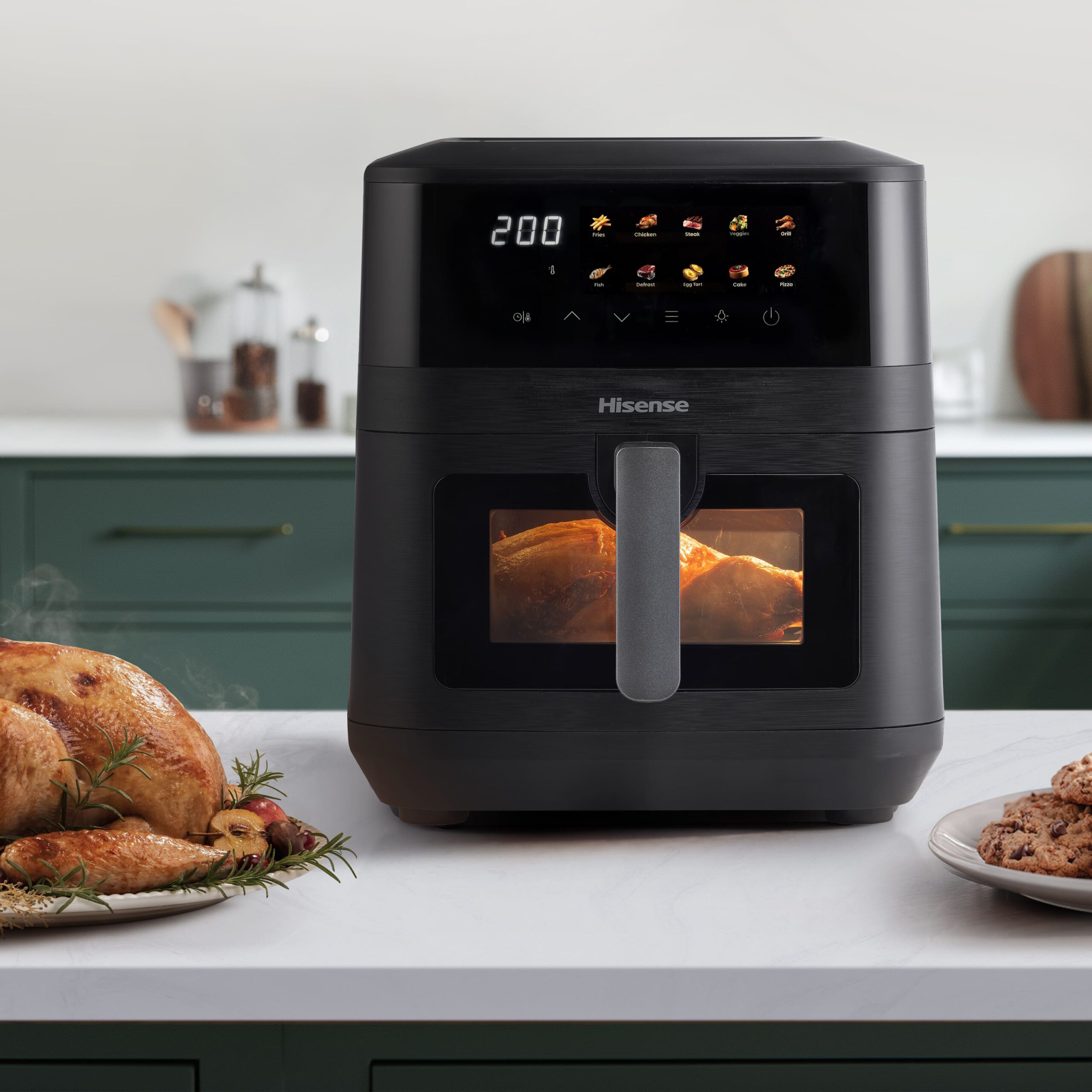 Hisense - Hisense HAF2100DCD Freidora de Aire 7,7 L