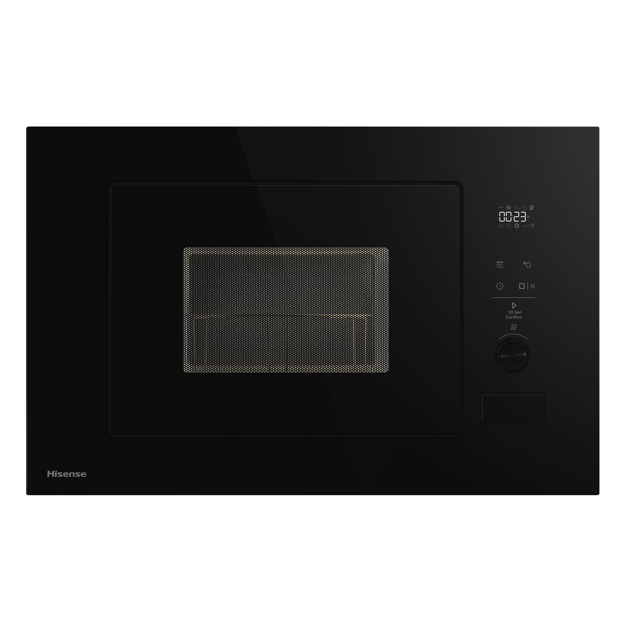 Hisense - BIM320G52BG – Microondas De Integración, Capacidad 20L, Color Cristal Negro