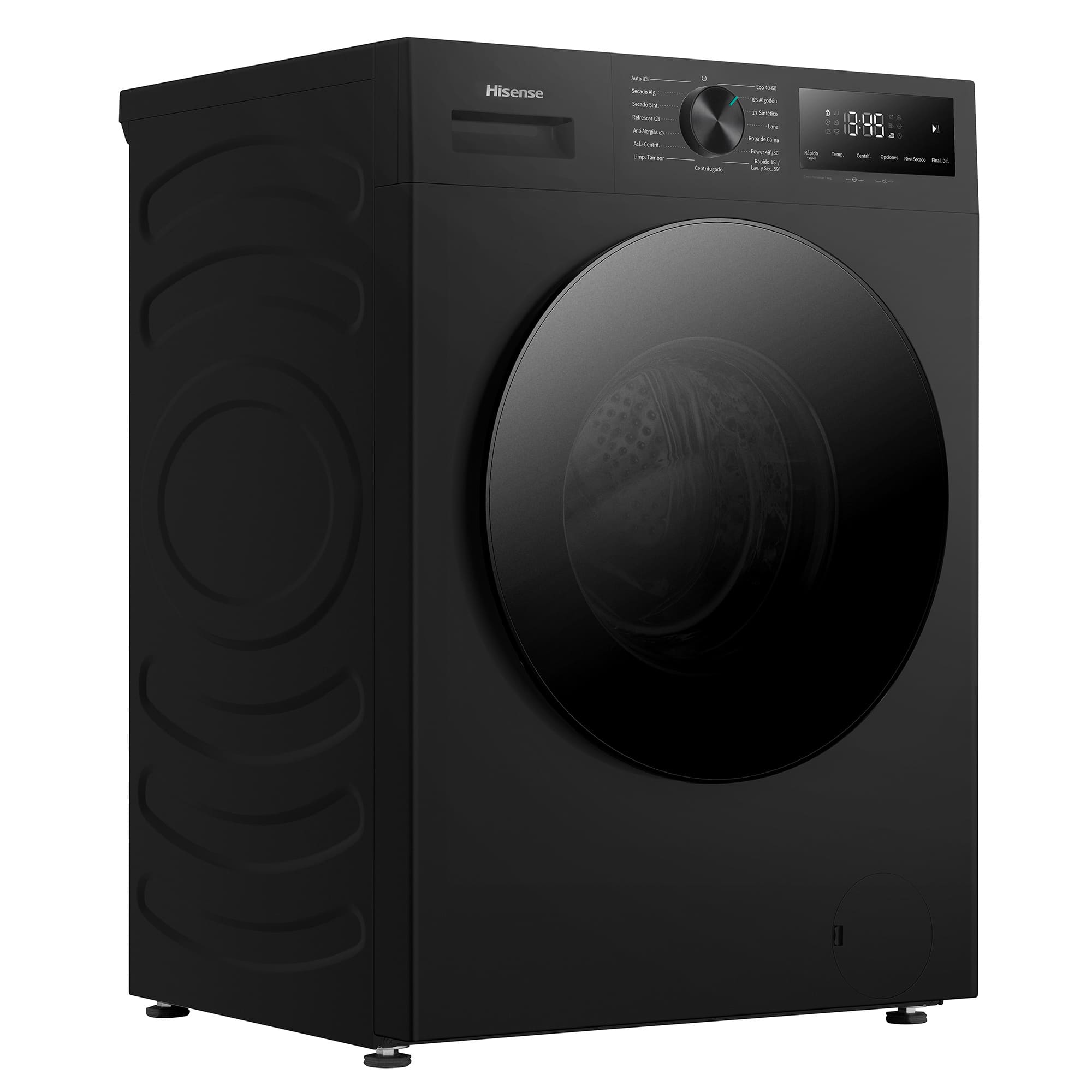 Hisense - WD1I1142BBL2 – Lavasecadora De Libre Instalación, Clase D, Capacidad 11 kg/7 kg, 1400 rpm, Color Negro