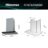 Decorativas de Pared CH6T6226XGB – Campana T Invertida 60Cm, Clase A+, Capacidad 446M³/H, Color Inox