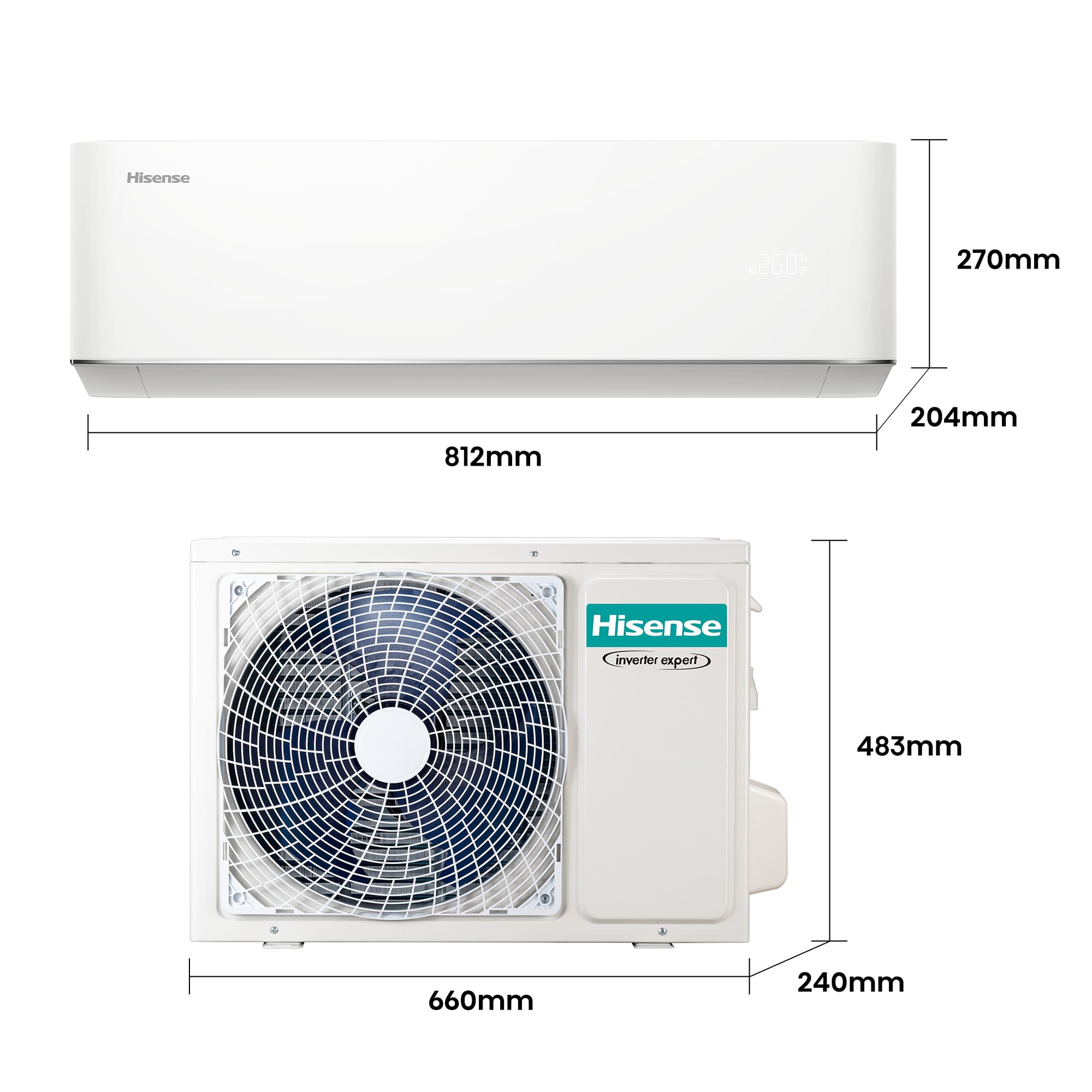 Hisense - Aire acondicionado MAX Comfort Hisense HC25YC00