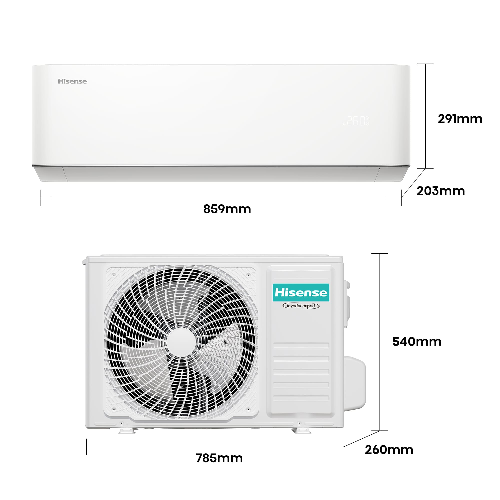 Hisense - Aire acondicionado MAX Comfort Hisense HC35WU00