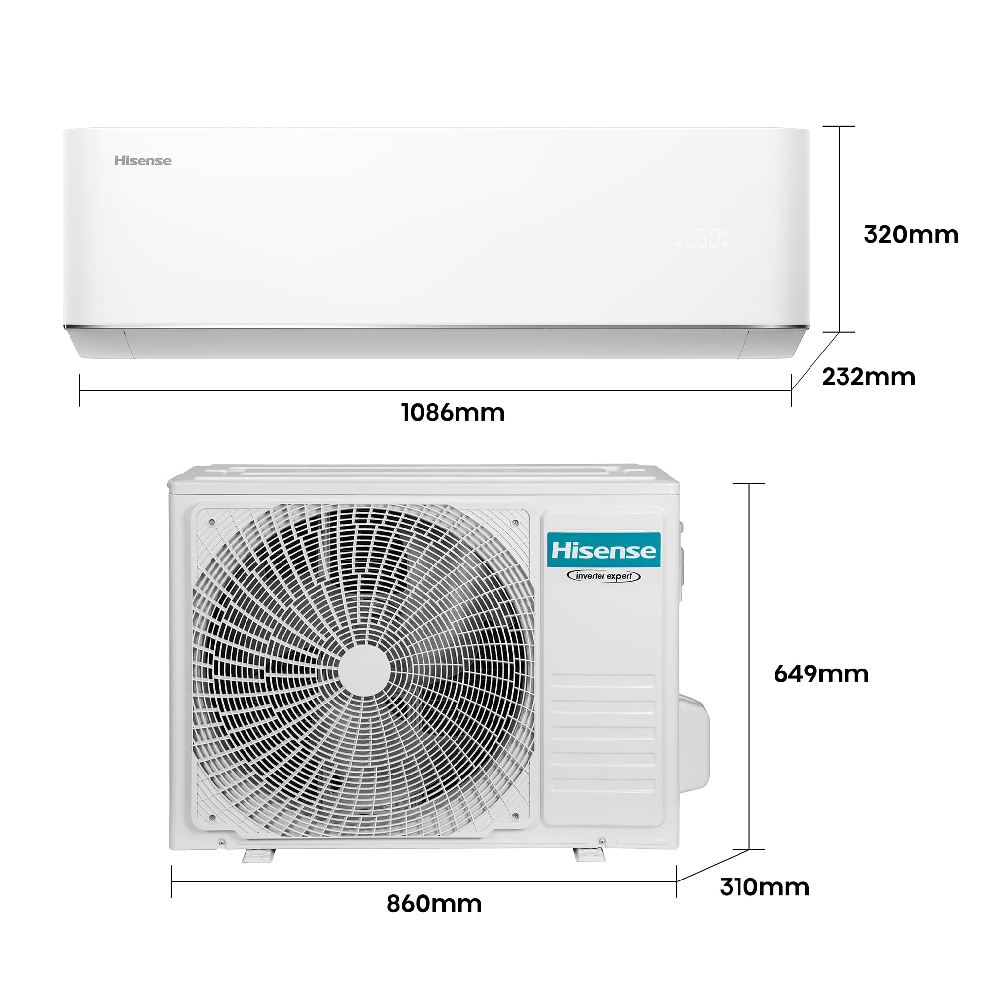 Hisense - Aire acondicionado MAX Comfort Hisense HC70FW00