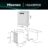 Libre Instalación 60cm HS643B90W – Lavavajillas 60Cm De Libre Instalación, Clase B, Capacidad 15 Serv., Color Blanco