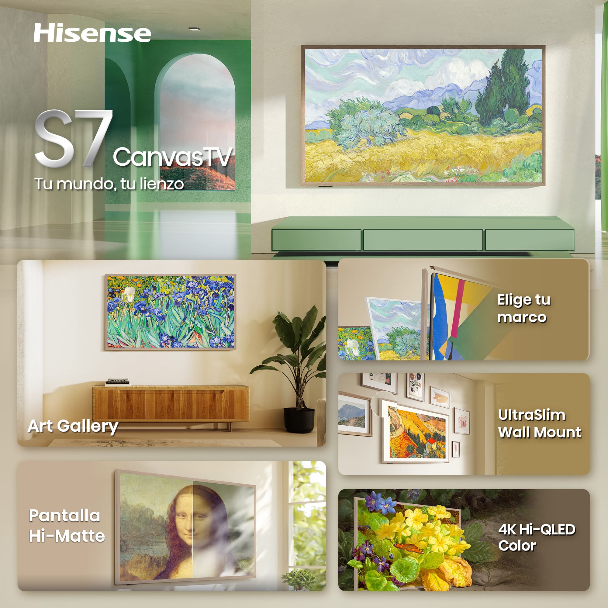 Hisense - Serie S7 Canvas TV Hisense 55S7S