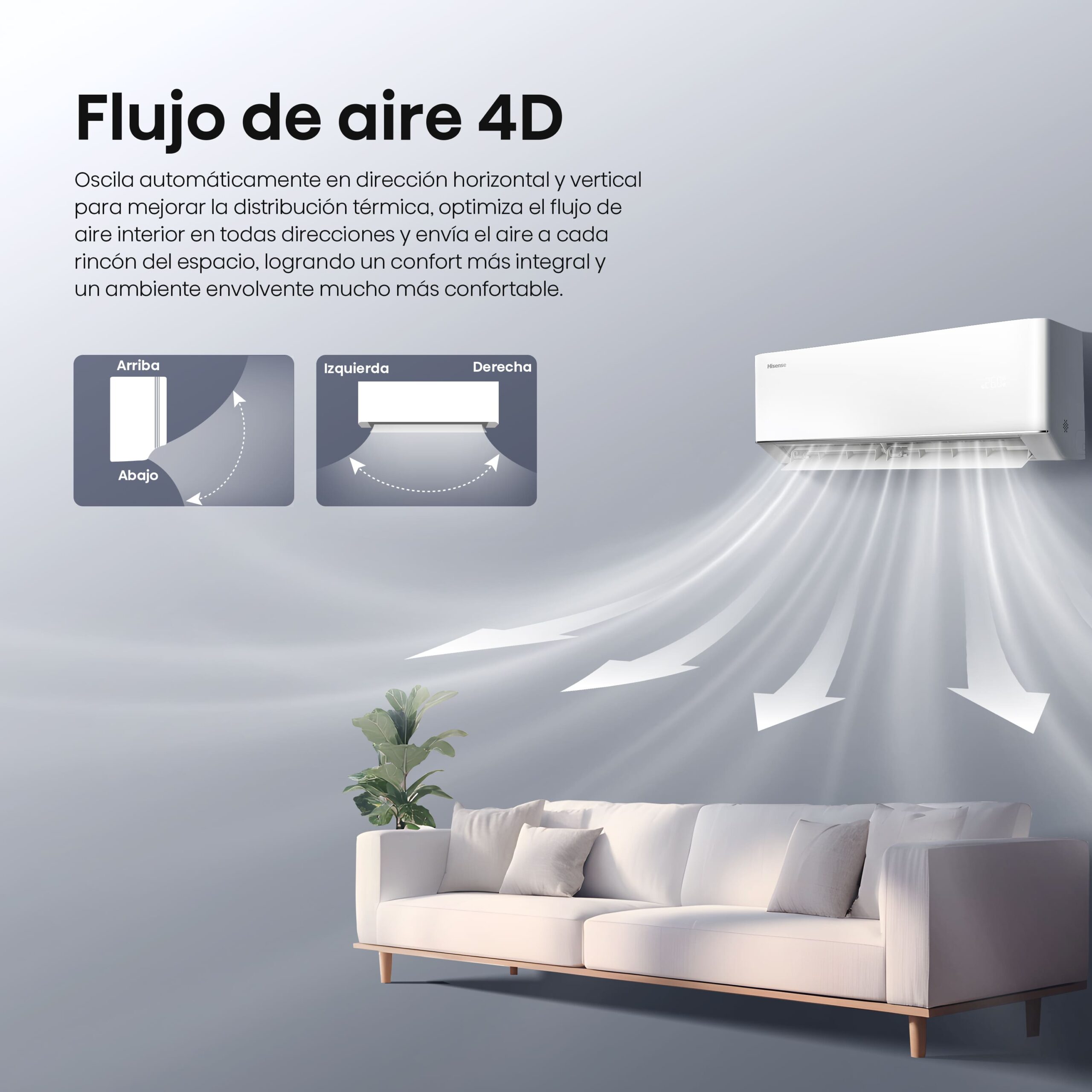 Hisense - Aire acondicionado MAX Comfort Hisense HC50XP00