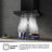 Decorativas de Pared CH6T6226B – Campana T Invertida 60Cm, Clase A+, Capacidad 446M³/H, Color Negro