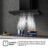 Decorativas de Pared CH9T6226B – Campana T Invertida 90Cm, Clase A+, Capacidad 446M³/H, Color Negro