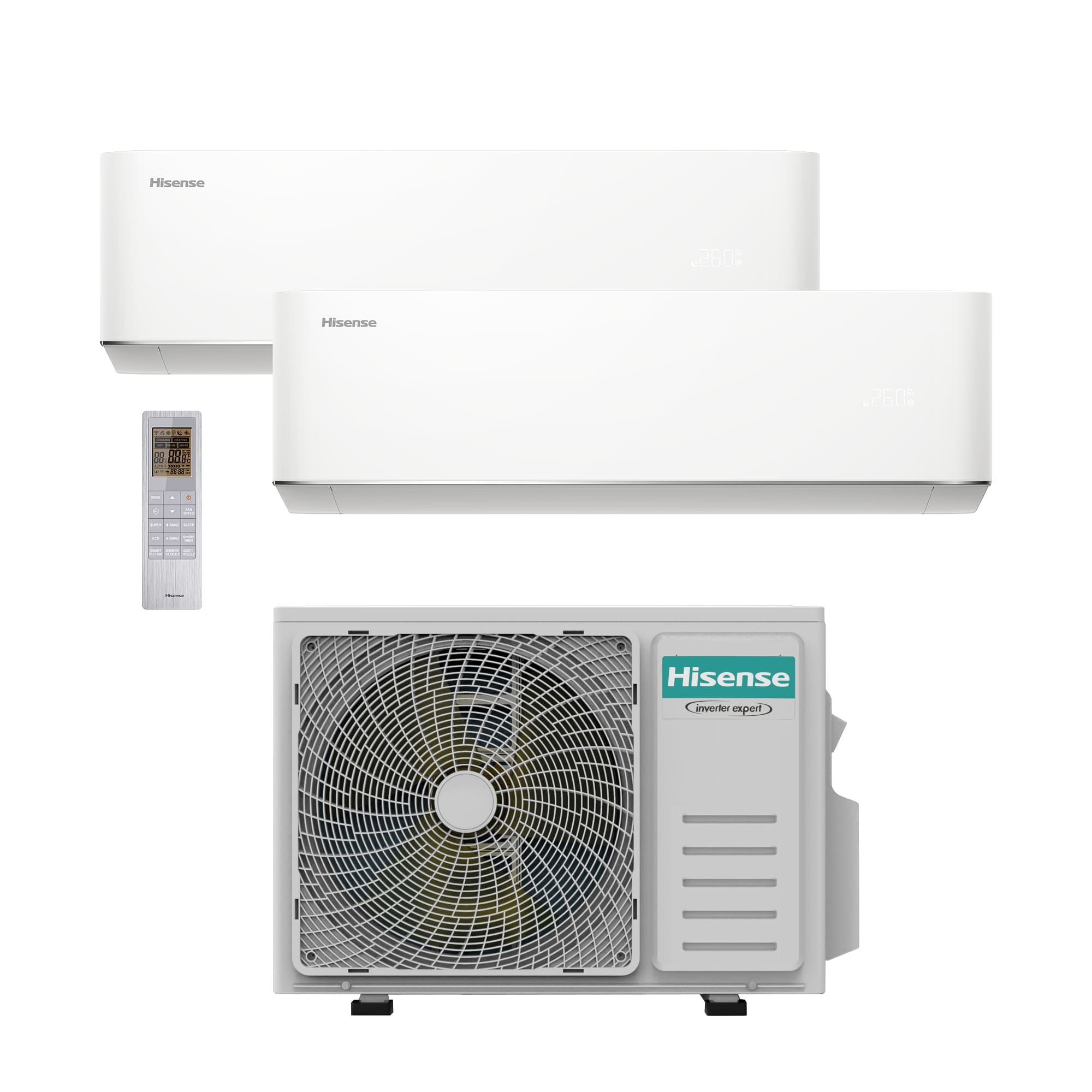 Hisense - Aire acondicionado MAX Comfort MULTI Hisense 2AMW52HC99 – HC35WU00G