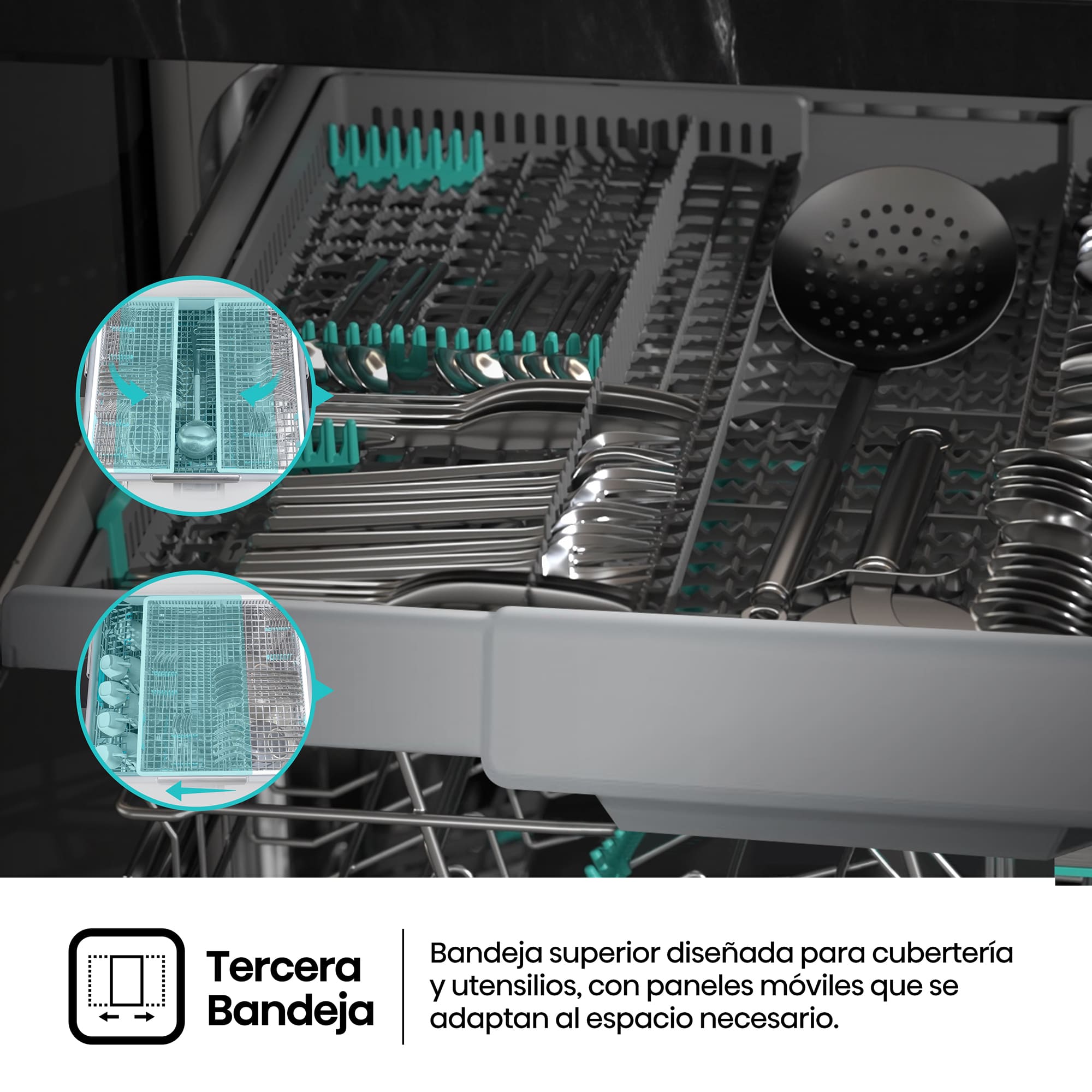 Hisense - HFI5A6360H – Lavavajillas 60Cm De Encastre, Clase A, Capacidad 16 Serv.