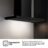 Decorativas de Pared CH9T6226B – Campana T Invertida 90Cm, Clase A+, Capacidad 446M³/H, Color Negro