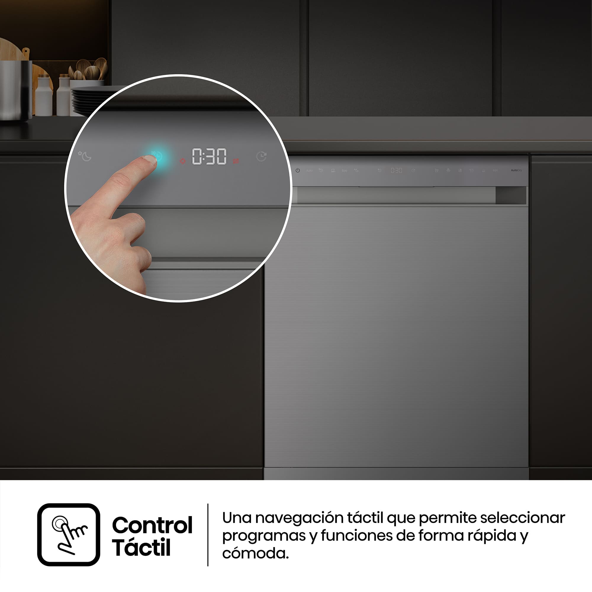 Hisense - HS663A90XUK – Lavavajillas 60Cm De Libre Instalación, Clase A, Capacidad 16 Serv., Color Inox