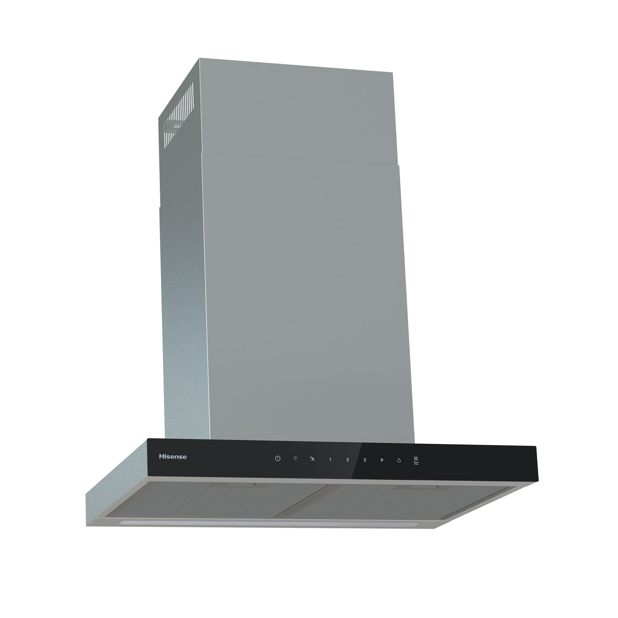 Hisense - CH6T6226XGB – Campana T Invertida 60Cm, Clase A+, Capacidad 446M³/H, Color Inox