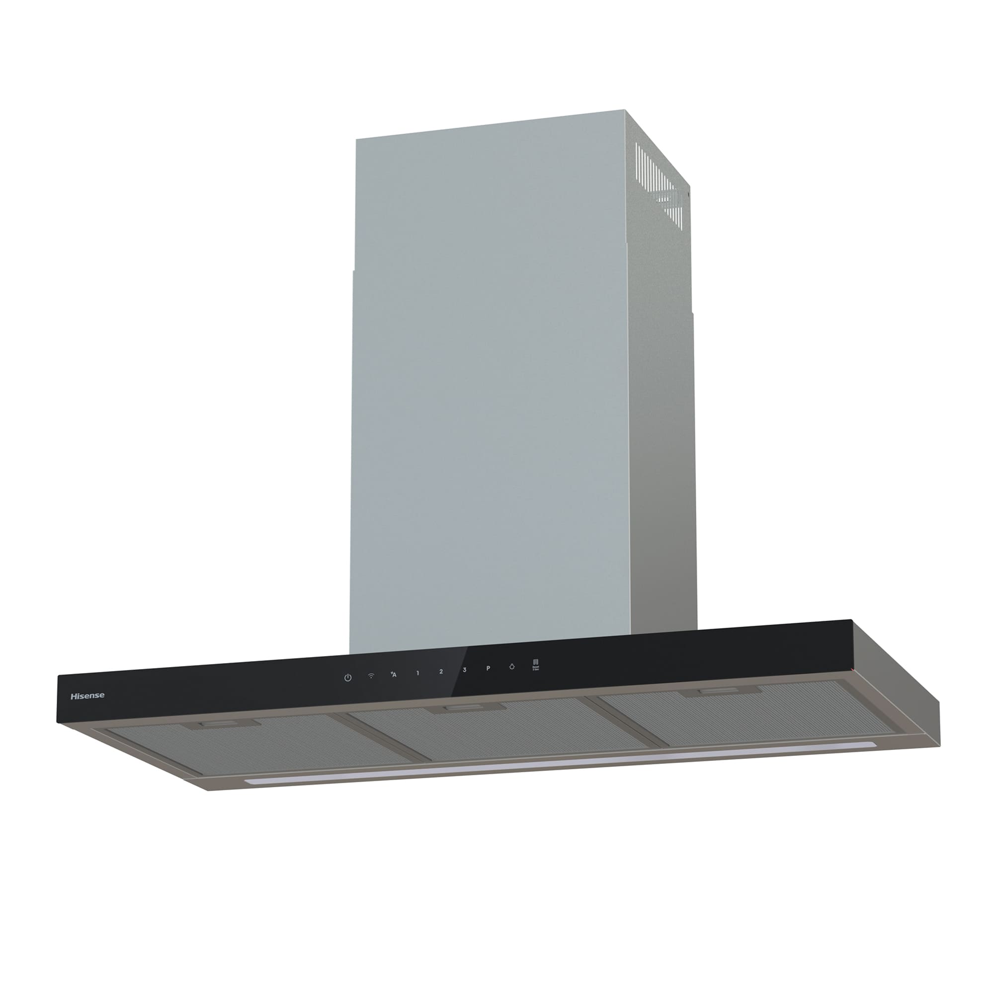 Hisense - CH9T6226XGB – Campana T Invertida 90Cm, Clase A+, Capacidad 446M³/H, Color Inox