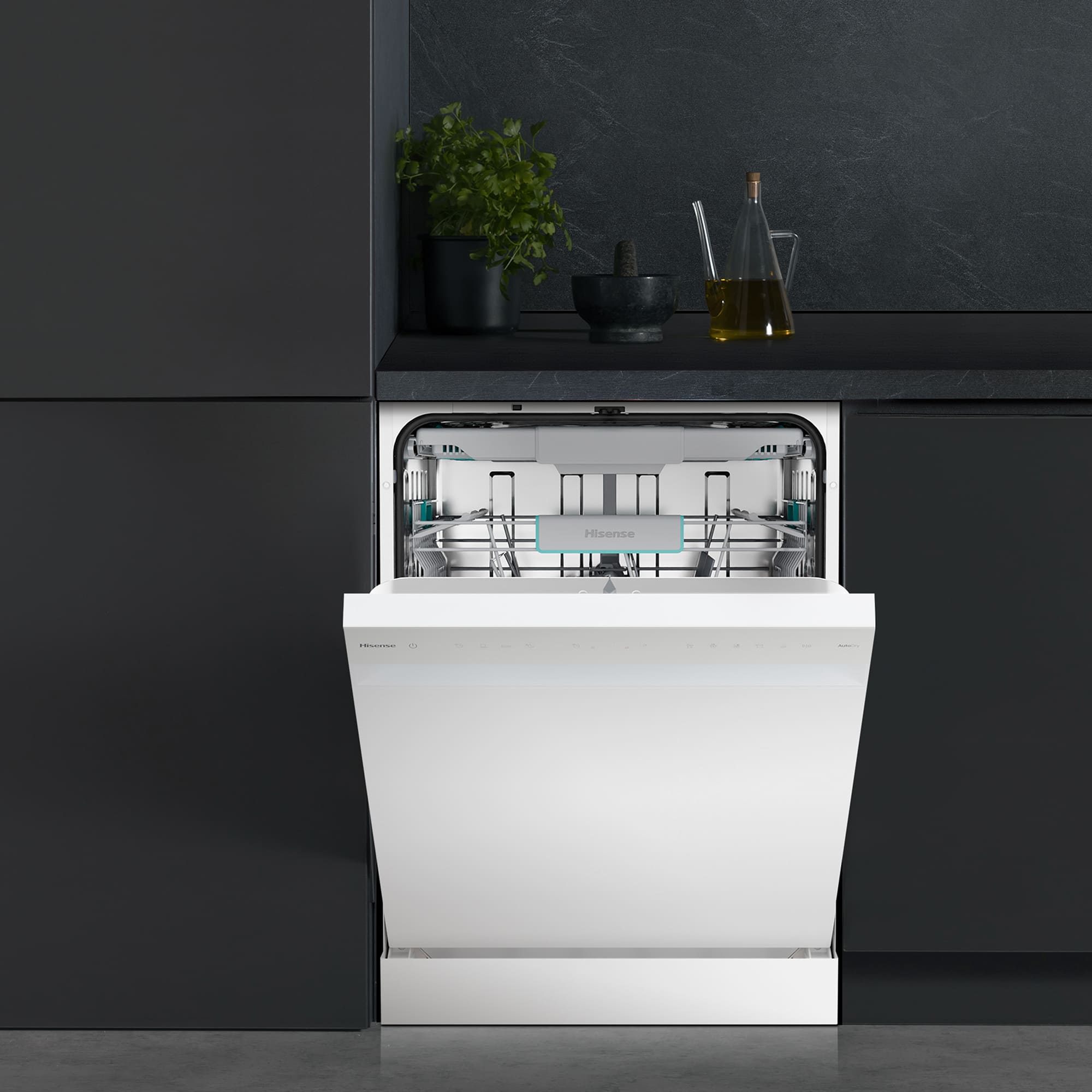 Hisense - HS663A90WUK – Lavavajillas 60Cm De Libre Instalación, Clase A, Capacidad 16 Serv., Color Blanco