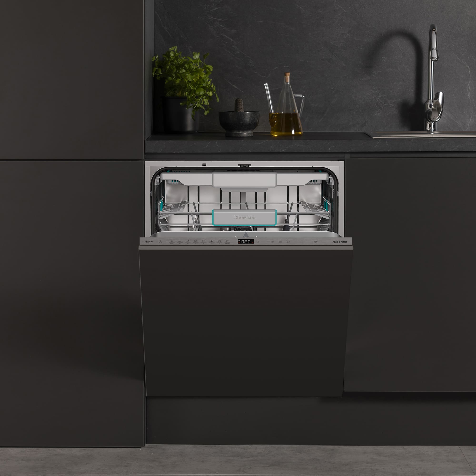 Hisense - HFI5A6360H – Lavavajillas 60Cm De Encastre, Clase A, Capacidad 16 Serv.