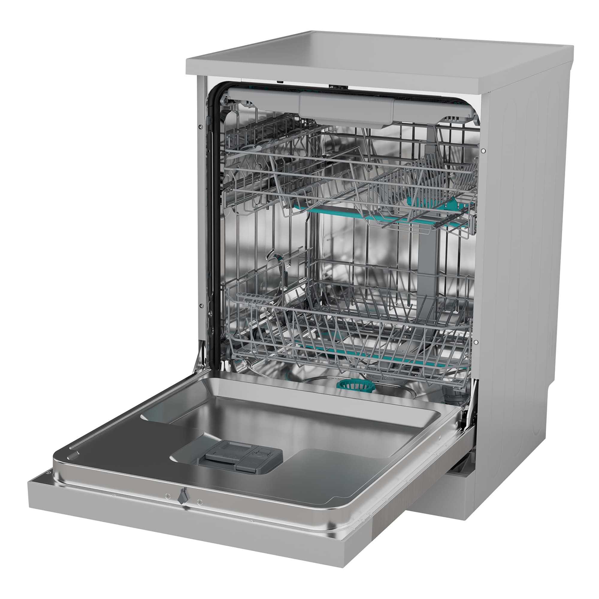 Hisense - HS643B90X – Lavavajillas 60Cm De Libre Instalación, Clase B, Capacidad 15 Serv., Color Inox