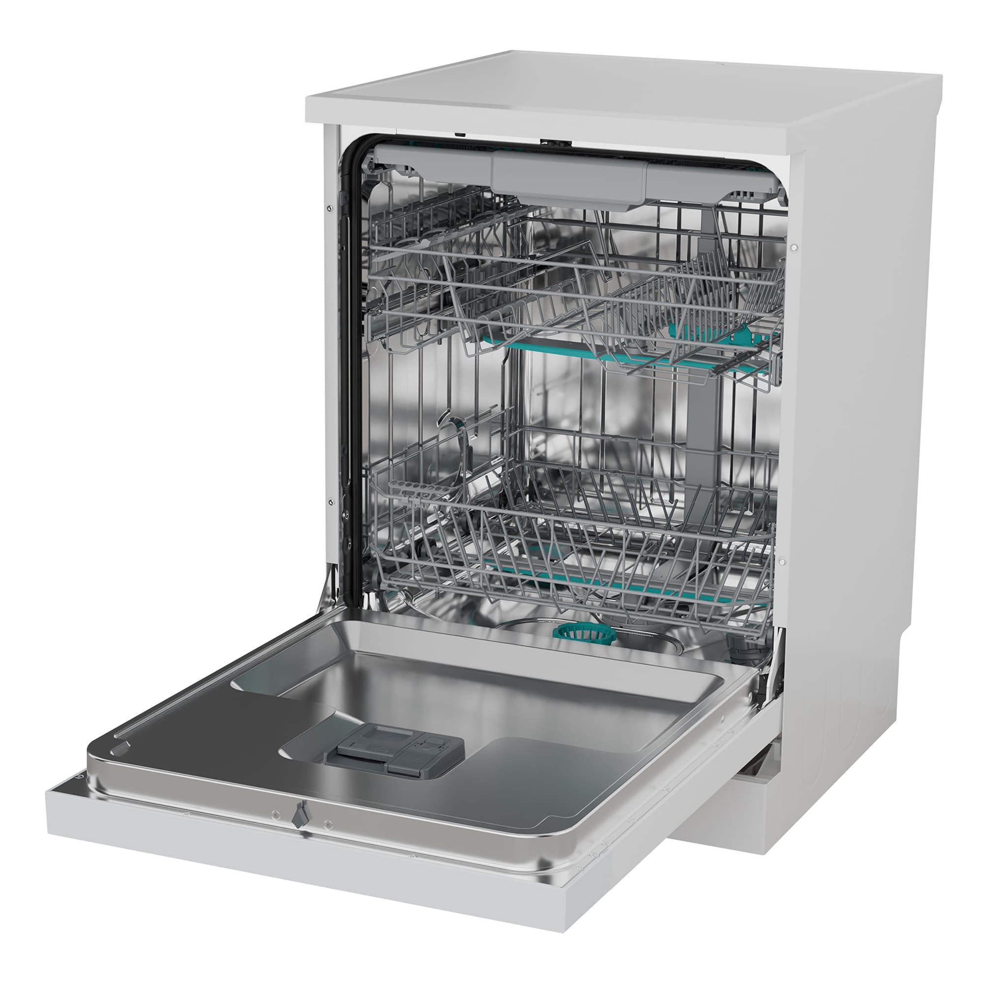 Hisense - HS643B90W – Lavavajillas 60Cm De Libre Instalación, Clase B, Capacidad 15 Serv., Color Blanco