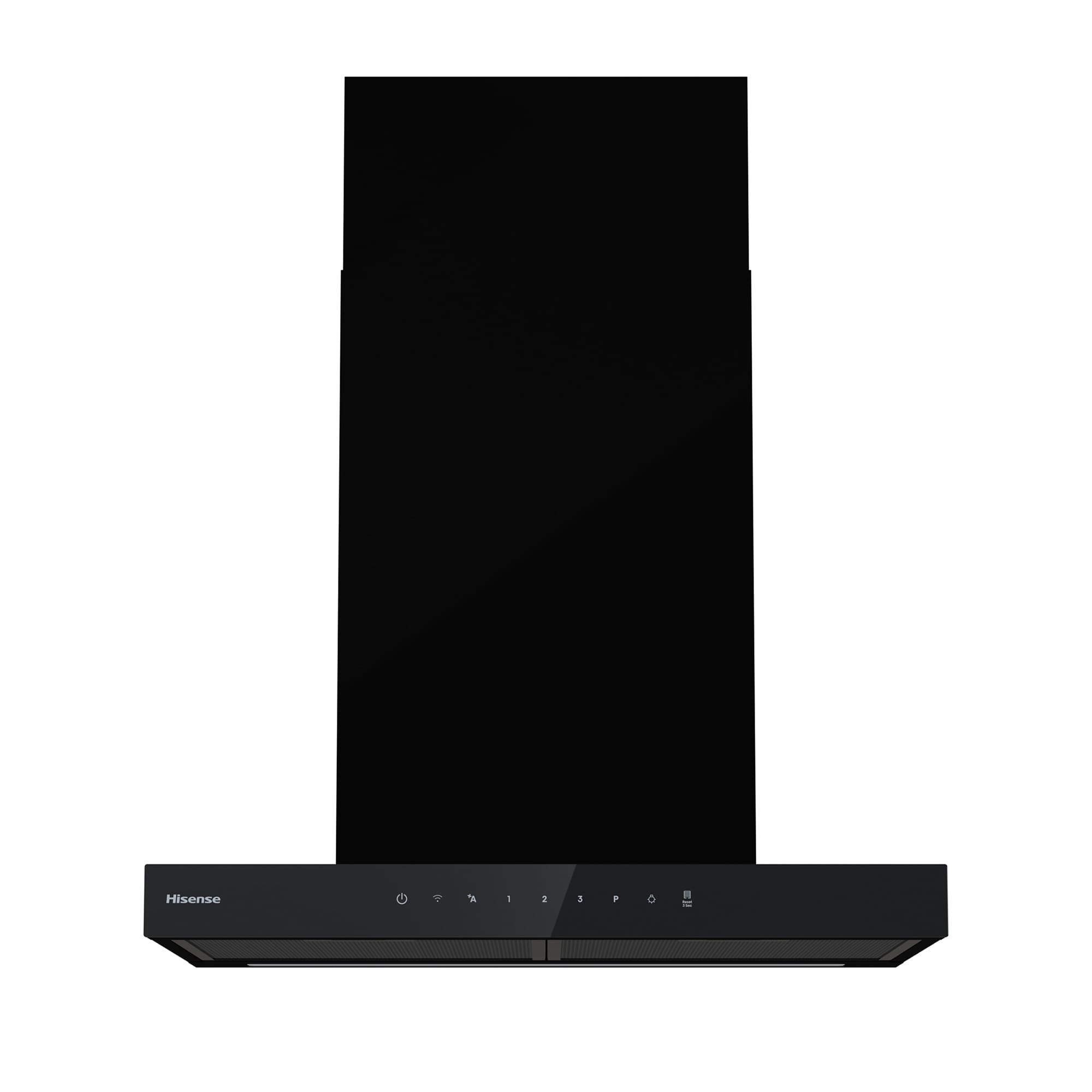 Hisense - CH6T6226B – Campana T Invertida 60Cm, Clase A+, Capacidad 446M³/H, Color Negro