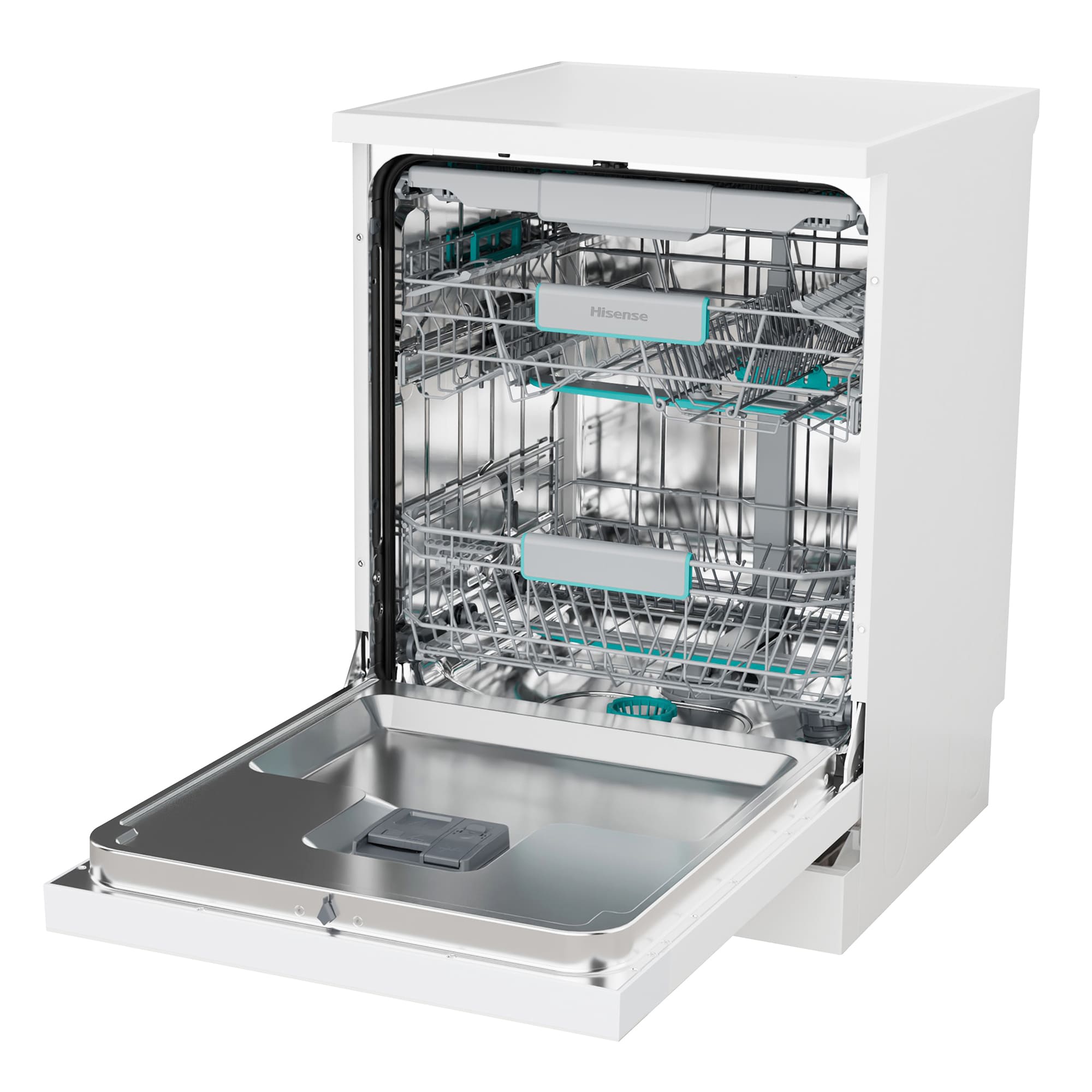 Hisense - HS663A90WUK – Lavavajillas 60Cm De Libre Instalación, Clase A, Capacidad 16 Serv., Color Blanco
